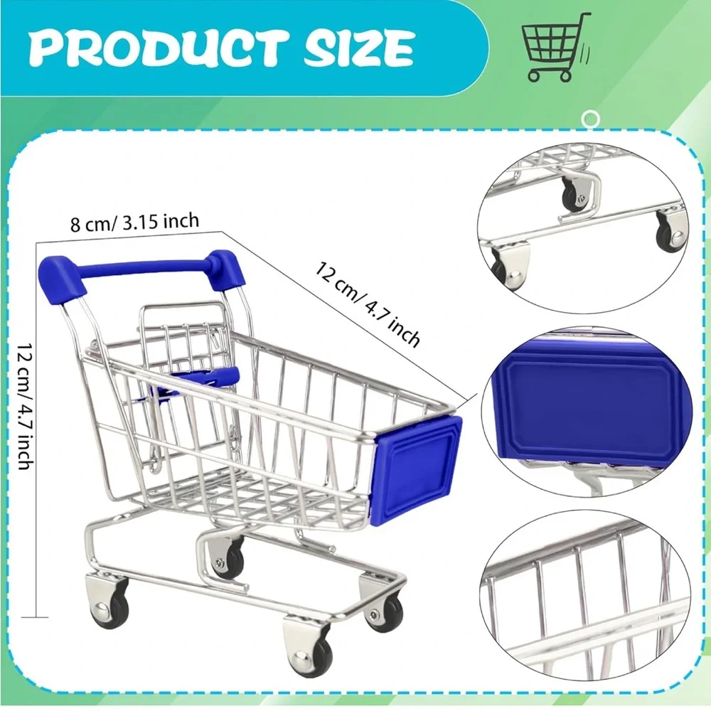 Mini Shopping Cart Party - Multicolor for makeup photo shoot.